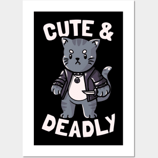 Cute & Deadly Evil Cat Gift Posters and Art